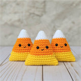 Crochet Fall Food Pattern, Smore, Candy Corn, Pumpkin Pie Amigurumi Patterns