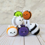 Crochet Halloween Bee Pattern, Easy Beginner Stuffed Animal Bee, Fall Amigurumi Bee Pattern