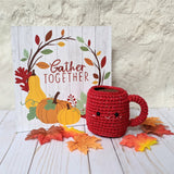 CROCHET PATTERN: Hot Chocolate with Marshmallows (Double Stranded)