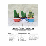 CROCHET PATTERN: Cactus Trio