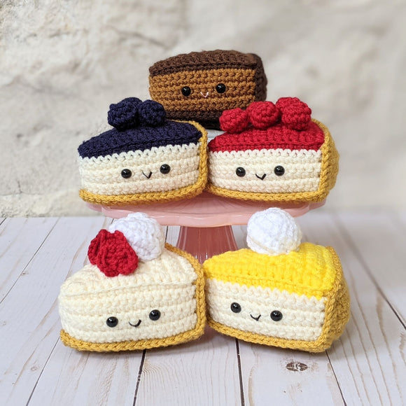 Crochet Cheesecake Pattern, Amigurumi Food Easy Beginner Patterns