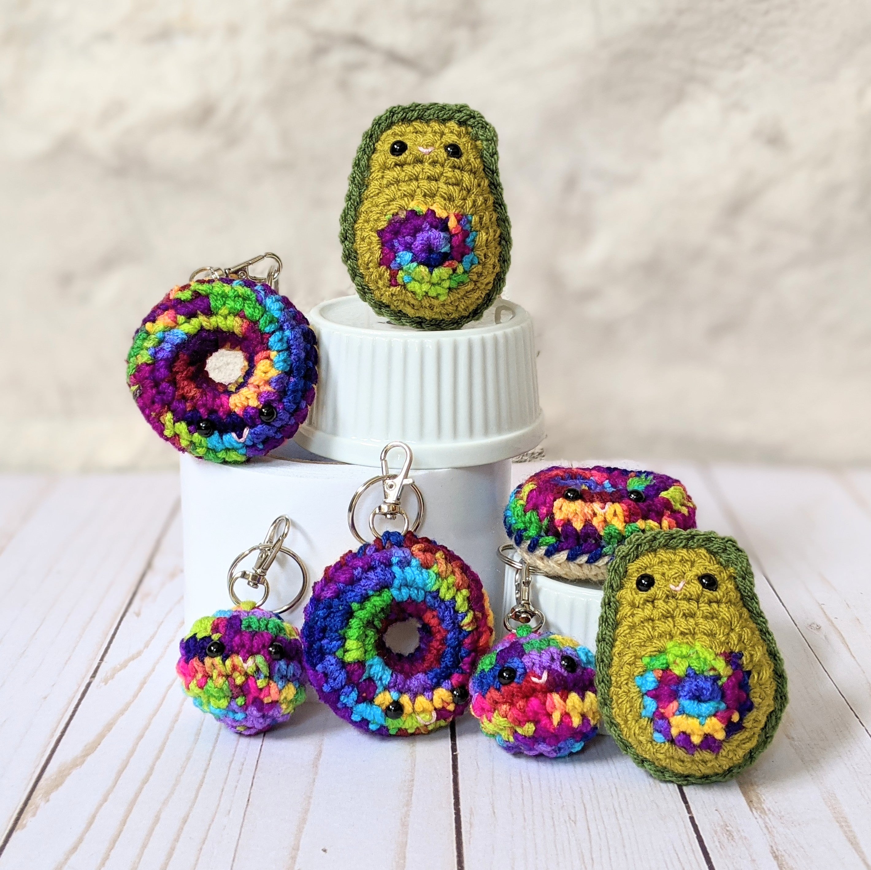 12 Free Crochet Keychain Patterns - All Aboard Crafts