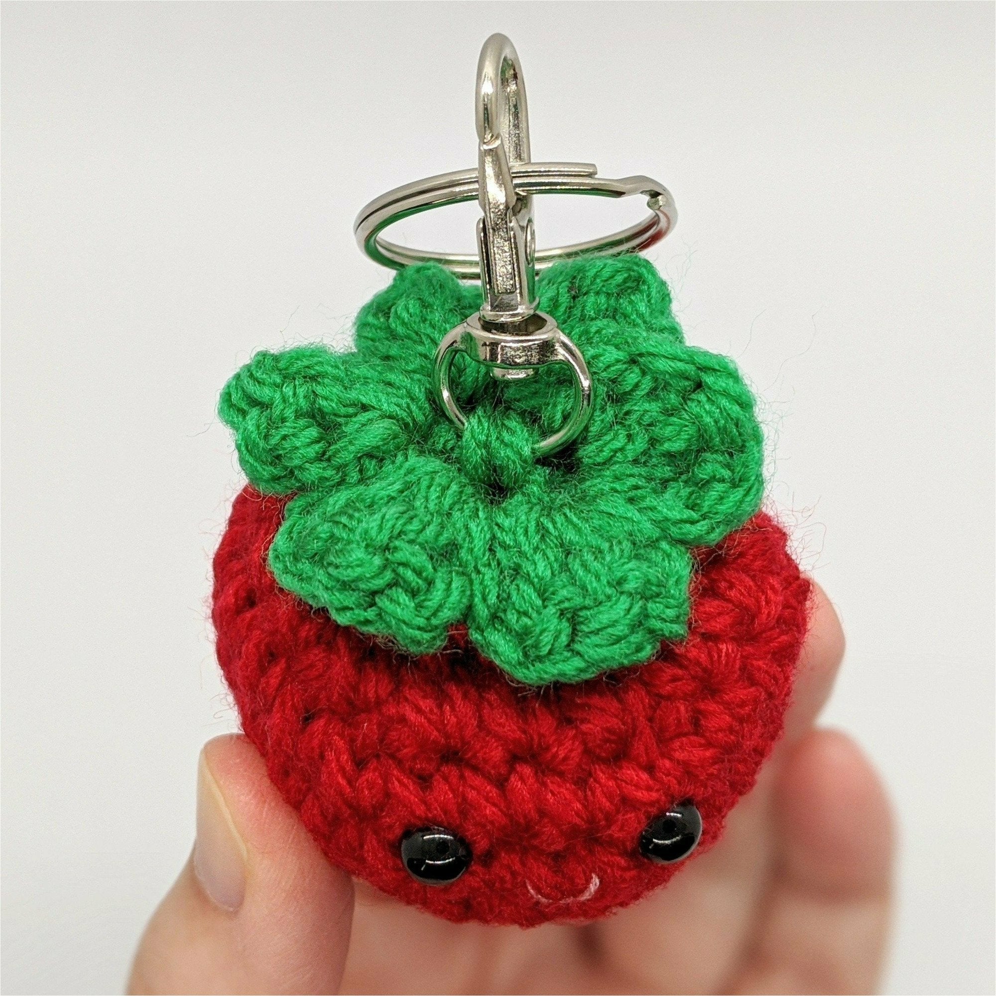 Shops Crochet fruit key chain