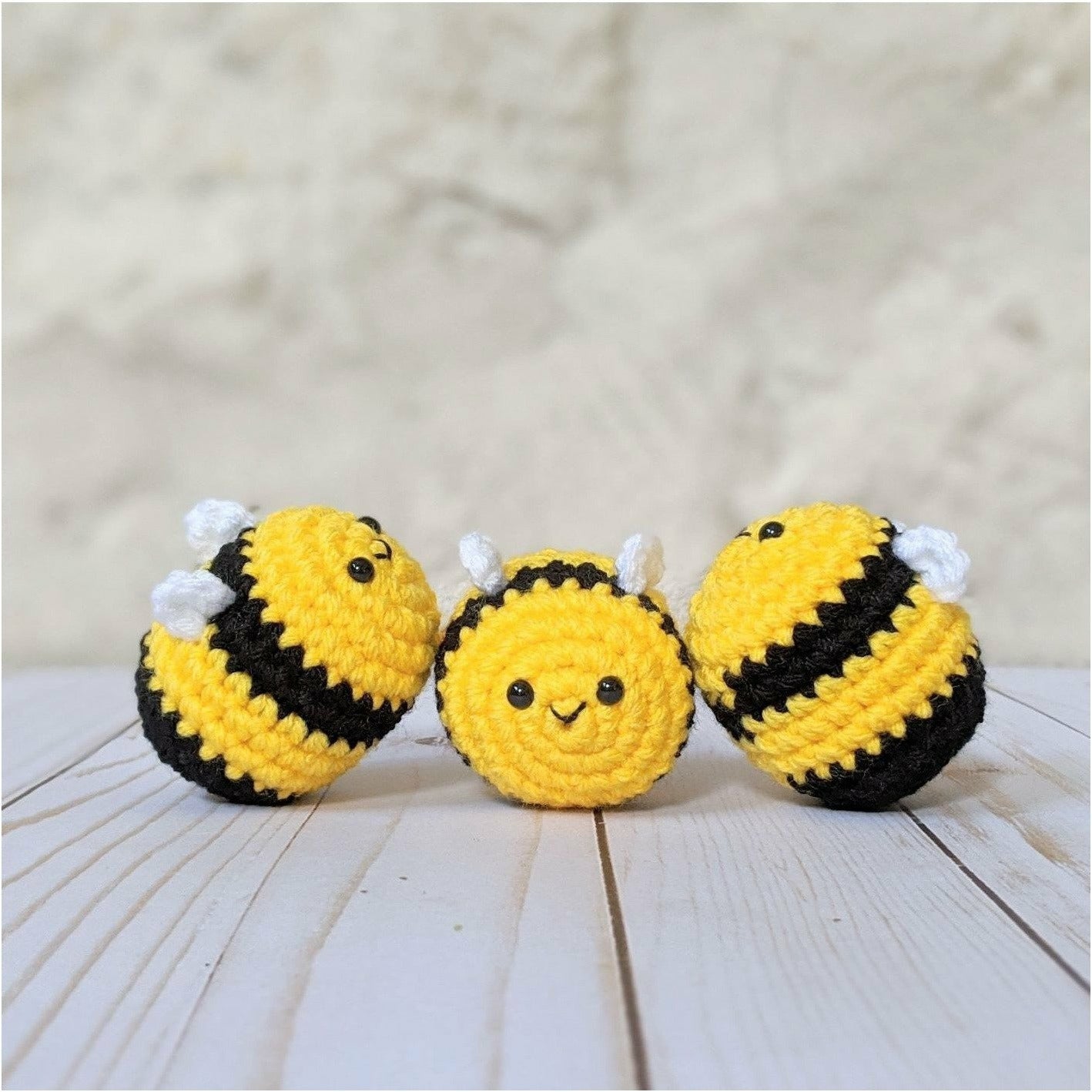 Crochet Black and Yellow Bee Stuffed Animal – La Petite Crocheterie