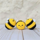 Crochet Bee Pattern, Easy Beginner Stuffed Animal Bee, Amigurumi Bee Pattern