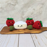 CROCHET PATTERN: Cheese Plate with Olives
