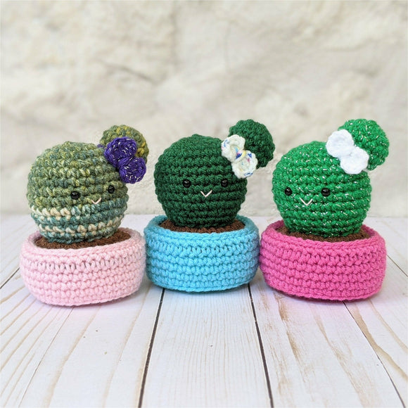 Crochet Cactus Pattern, Amigurumi Ball Cactus, Beginner Crochet Patterns