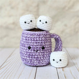 CROCHET PATTERN: Hot Chocolate with Marshmallows (Double Stranded)