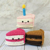 Crochet Birthday Cake Pattern, Amigurumi Food Dessert Baking Plushes