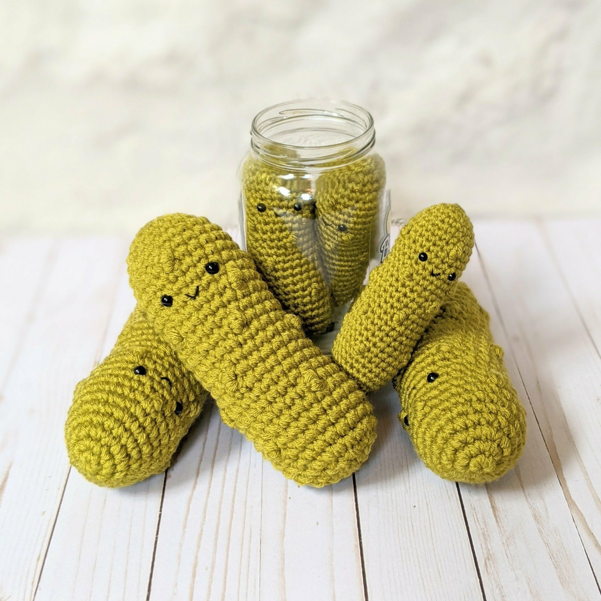 Real Pickles Pattern CROCHET PATTERN: Beginner Crochet Pickle Play Food, Amigurumi Veget...