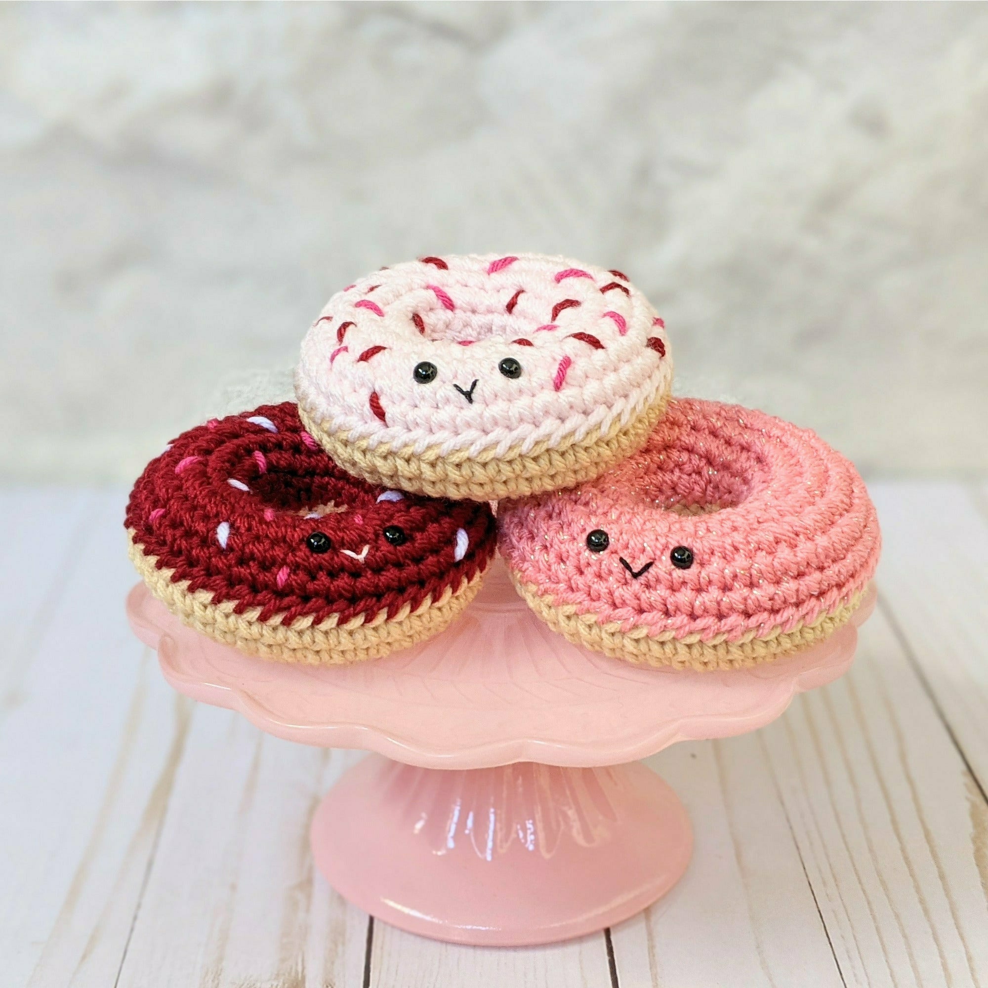 CROCHET PATTERN: Crochet Donuts, Amigurumi Kawaii Play Food Plushes