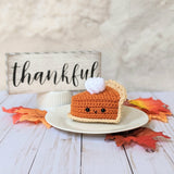 Crochet Fall Decor Patterns, Thanksgiving Pumpkin Pie Amigurumi Pattern, Birthday Cake and Cheesecake Crochet Patterns