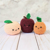 Crochet Apricot Play Food Fruit Pattern, Amigurumi Food Downloadable Patterns
