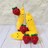 Crochet Banana Play Food Fruit Pattern, Amigurumi Food Downloadable Patterns