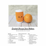 CROCHET PATTERN: Orange Juice Glass