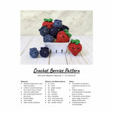 CROCHET PATTERN: Berries (Strawberry and Blueberry)