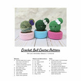 CROCHET PATTERN: Ball Cactus