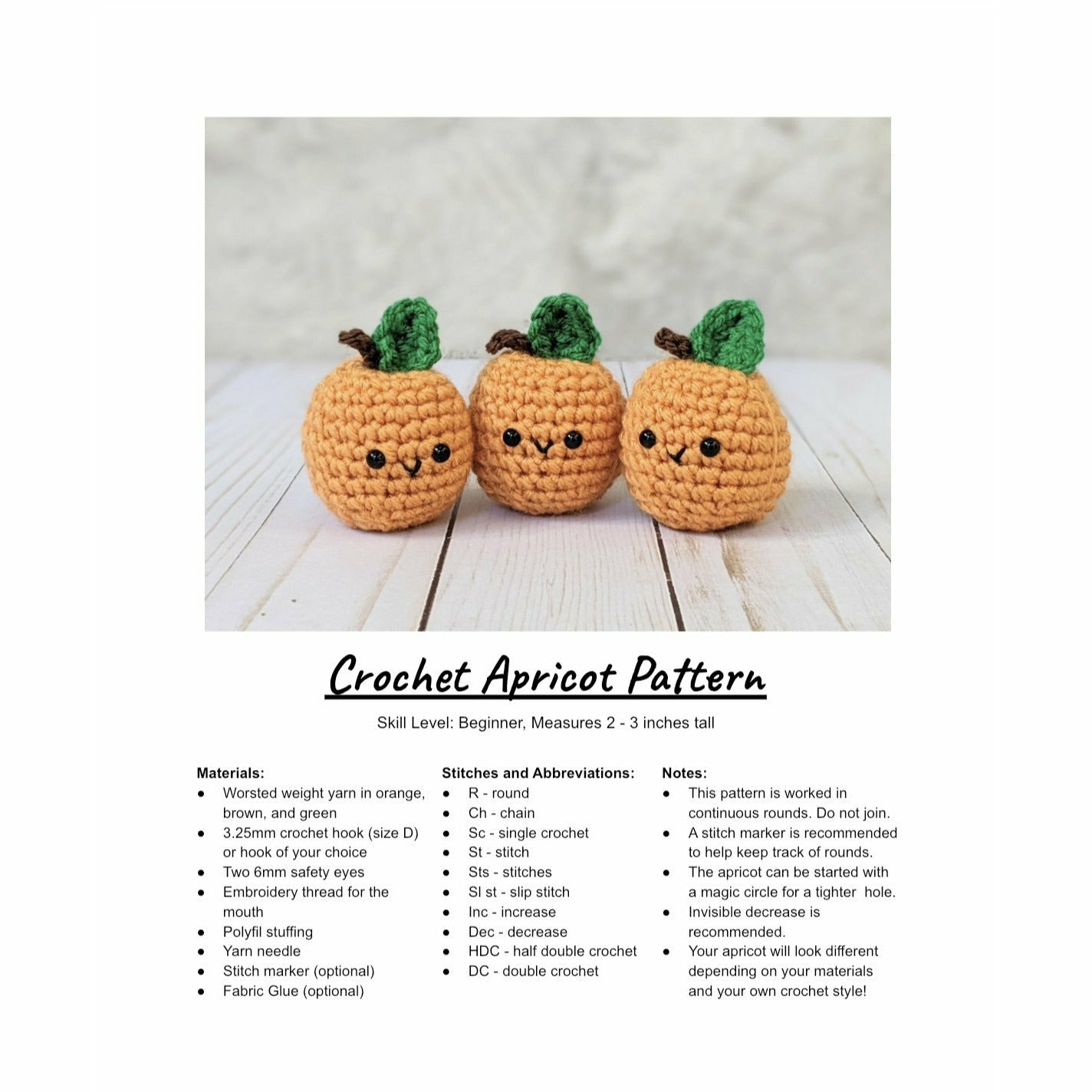 Generic Crochet Kit DIY Christmas Crochet Kit(Apricot)