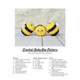 CROCHET PATTERN: Baby Bees