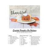 CROCHET PATTERN: Large Pumpkin Pie
